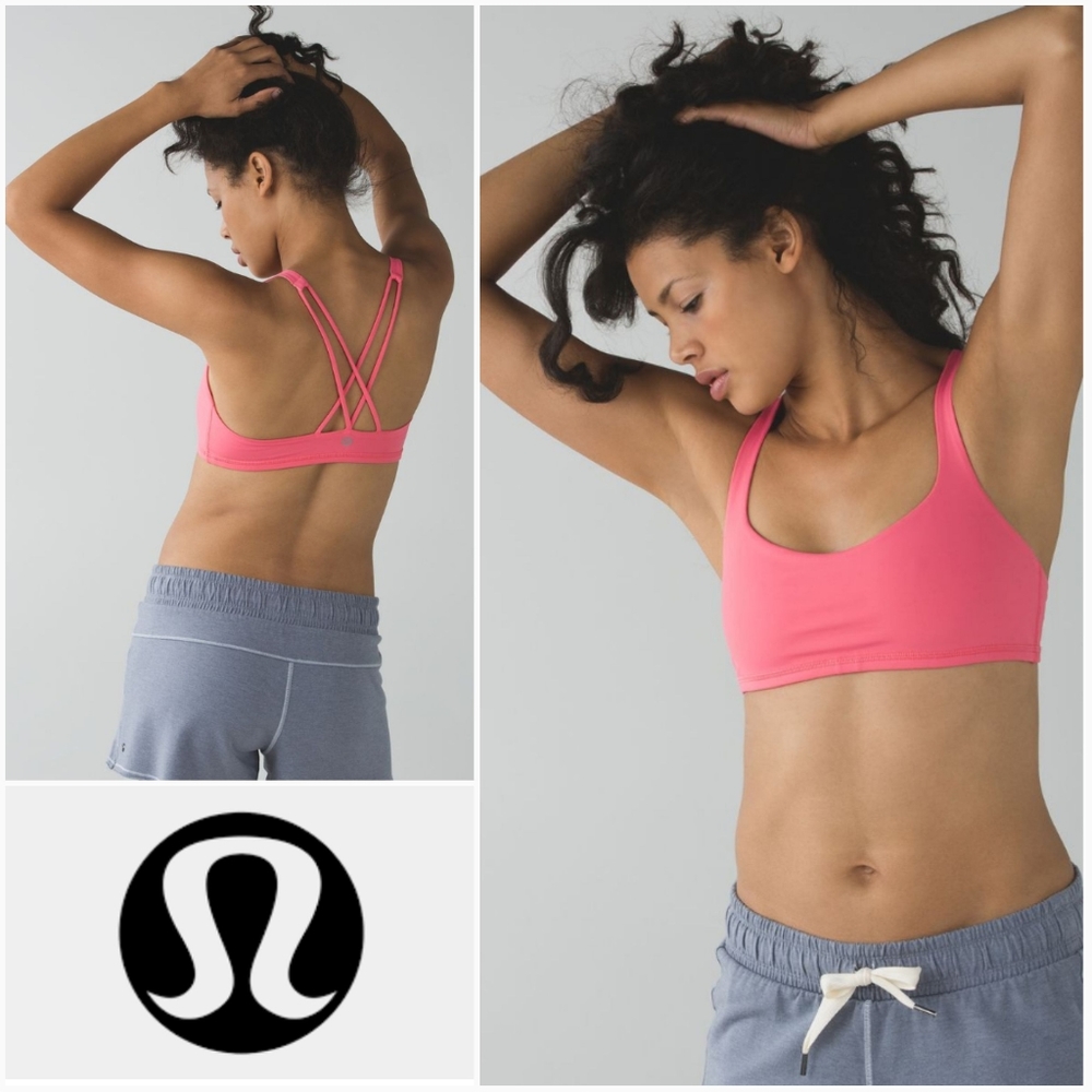 LULULEMON 6 Free To Be Sports Bra Pink Lemonade Size 6